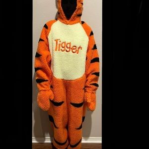 Vintage Disney Store Tigger One Piece Hallowen Costume Adult Unisex Winnie Pooh